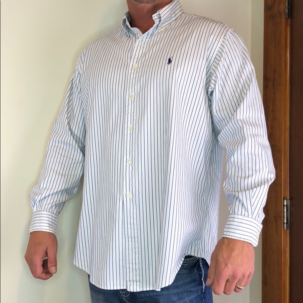Ralph Lauren button down dress shirt, size 16 1/2
